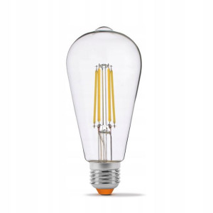 Żarówka LED Filament E27 6W ST64 Ściemnialna - Neu