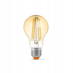 Żarówka LED Filament E27 A60 10W AMBER - Ciepły Bi