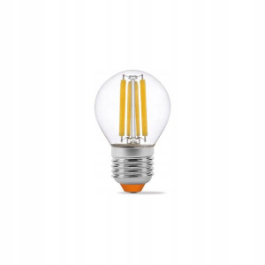 Żarówka LED Filament E27 G45 6W - Ciepły Biały