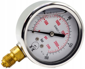 Manometr zegar hydrauliczny 160 Bar 63mm