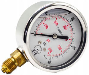 Manometr zegar hydrauliczny 40 Bar 63mm