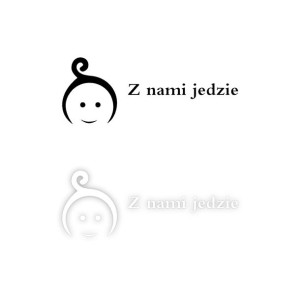 Naklejka Z NAMI JEDZIE na samochód na auto KOLOR