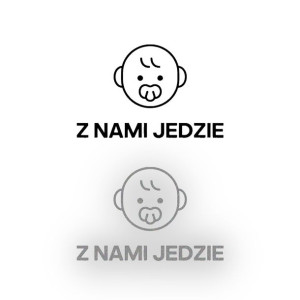 Naklejka BOBAS Z NAMI JEDZIE na samochód na auto ODBLASKOWA