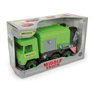 Auto Śmieciarka samochód Middle Truck Wader 32103