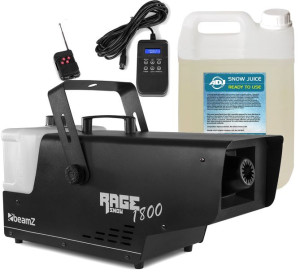 Wytwornica Śniegu BeamZ Rage 1800 Snow + Baniak płynu 5l