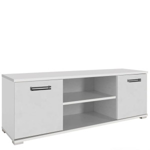 Biała szafka RTV dwudrzwiowa 120cm PASSAT