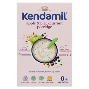 Kendamil, Mleczno Zbożowa Kaszka z czarną porzeczką i jabłkiem, 150g, 6m+