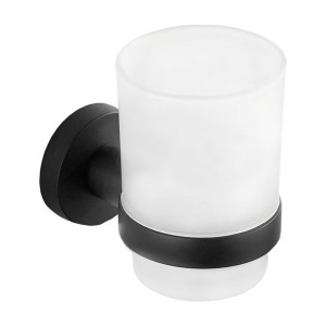 Mexen Remo kubek na szczoteczki, czarny - 7050738-70