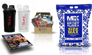 MEX SIZE MAX 6800g +próbki + mg + shaker gainer