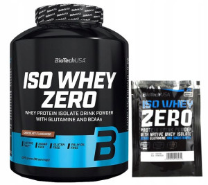 Biotech Usa Iso Whey Zero 2270g + Gratis Truskawka