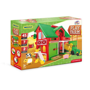 Play House farma zestaw dwupiętrowy domek Wader 25450