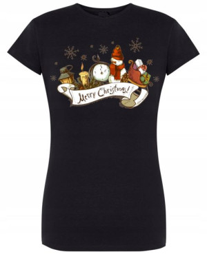 T-Shirt Koszulka nadruk Merry Christmas R.XXL