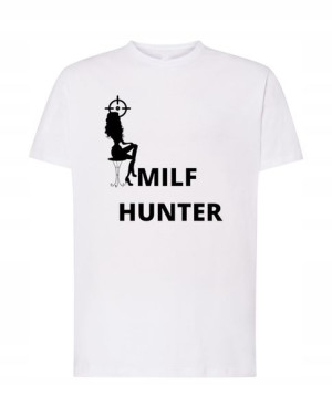 T-Shirt koszulka nadruk milf hunter Rozm.4XL
