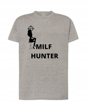T-Shirt koszulka nadruk milf hunter Rozm.L