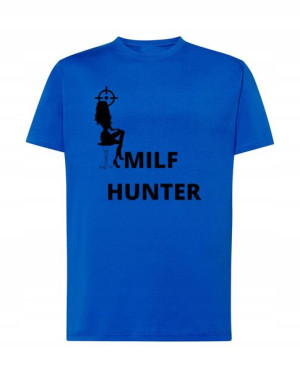 T-Shirt koszulka nadruk milf hunter Rozm.XXL