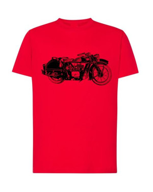 T-Shirt koszulka nadruk motor vintage r.XL