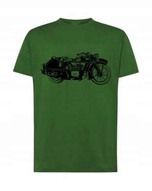 T-Shirt koszulka nadruk motor vintage r.XXL