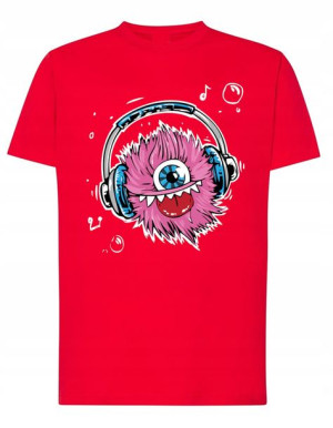 T-Shirt koszulka nadruk Muzyczny potwór r. 4XL