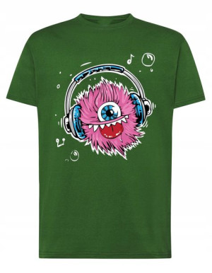 T-Shirt koszulka nadruk Muzyczny potwór r. L