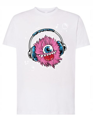 T-Shirt koszulka nadruk Muzyczny potwór r. XXL