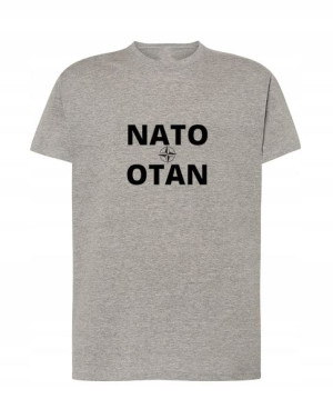 T-Shirt koszulka nadruk NATO OTAN Rozm.S