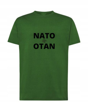 T-Shirt koszulka nadruk NATO OTAN Rozm.XS