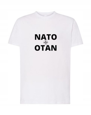 T-Shirt koszulka nadruk NATO OTAN Rozm.XS