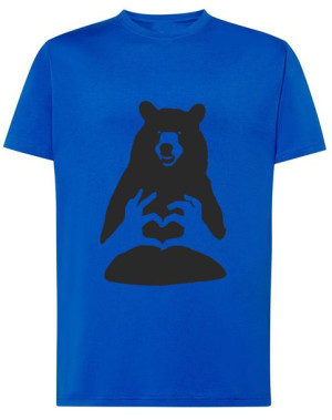 T-Shirt koszulka nadruk Niedźwiedź LOVE r.XXL