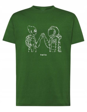 T-Shirt koszulka nadruk Obcy Alien Spotkanie r.3XL