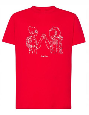 T-Shirt koszulka nadruk Obcy Alien Spotkanie r.5XL