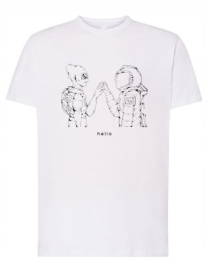 T-Shirt koszulka nadruk Obcy Alien Spotkanie r.L