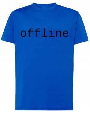 T-Shirt koszulka nadruk OFFLINE Rozm.XXL