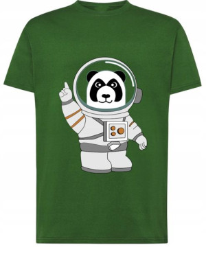 T-Shirt koszulka nadruk Panda astronauta r. 4XL