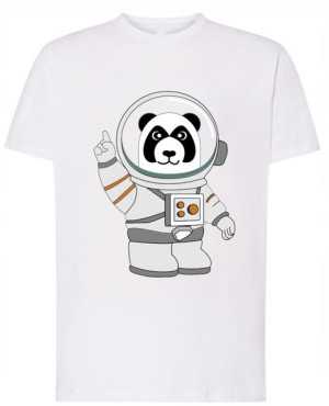 T-Shirt koszulka nadruk Panda astronauta r. 5XL