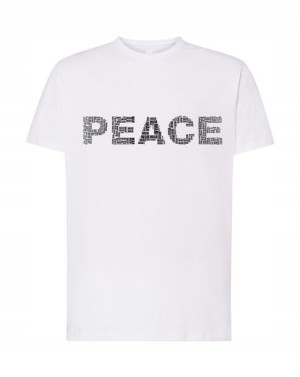 T-Shirt koszulka nadruk PEACE Rozm.4XL