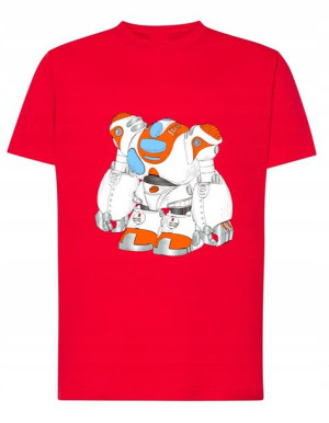 T-Shirt koszulka nadruk Robot android r.4XL
