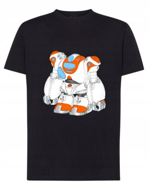 T-Shirt koszulka nadruk Robot android r.XXL