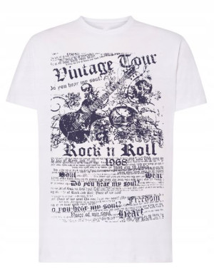 T-Shirt koszulka nadruk Rock’n Roll r.4XL
