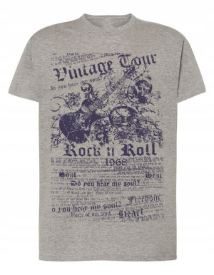 T-Shirt koszulka nadruk Rock’n Roll r.5XL