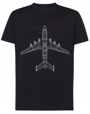T-Shirt koszulka nadruk Samolot Rozm.M