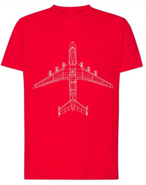 T-Shirt koszulka nadruk Samolot Rozm.M