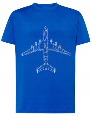 T-Shirt koszulka nadruk Samolot Rozm.S