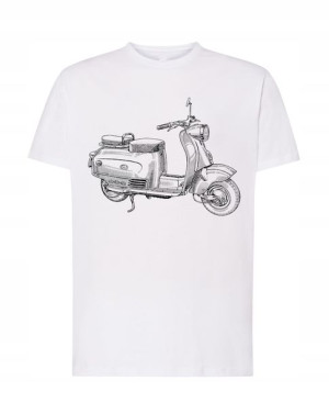 T-Shirt koszulka nadruk skuter Wespa r. XXL