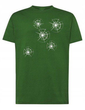 T-Shirt koszulka nadruk Ślady po KULACH r.XL