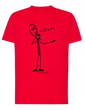 T-Shirt koszulka nadruk Śpiewak muzyka r.L
