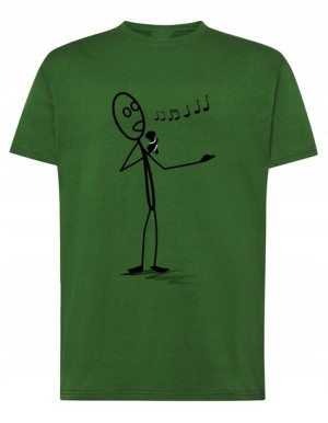 T-Shirt koszulka nadruk Śpiewak muzyka r.L