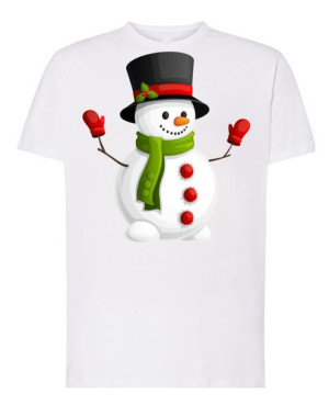 T-Shirt Koszulka nadruk Świąteczny Bałwan R.5XL
