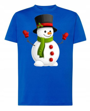 T-Shirt Koszulka nadruk Świąteczny Bałwan R.L