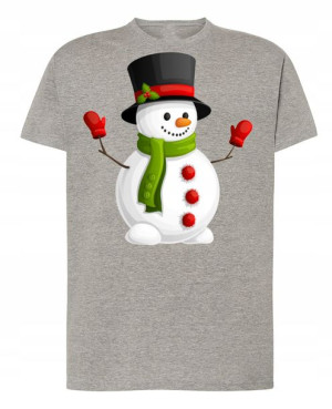 T-Shirt Koszulka nadruk Świąteczny Bałwan R.XXL