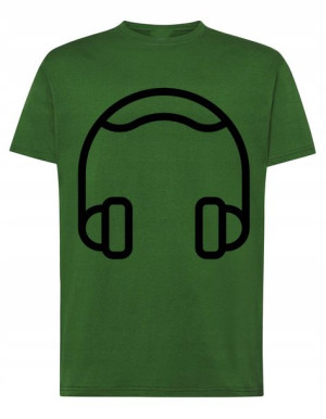 T-Shirt koszulka nadruk słuchawki muzyka r.3XL
